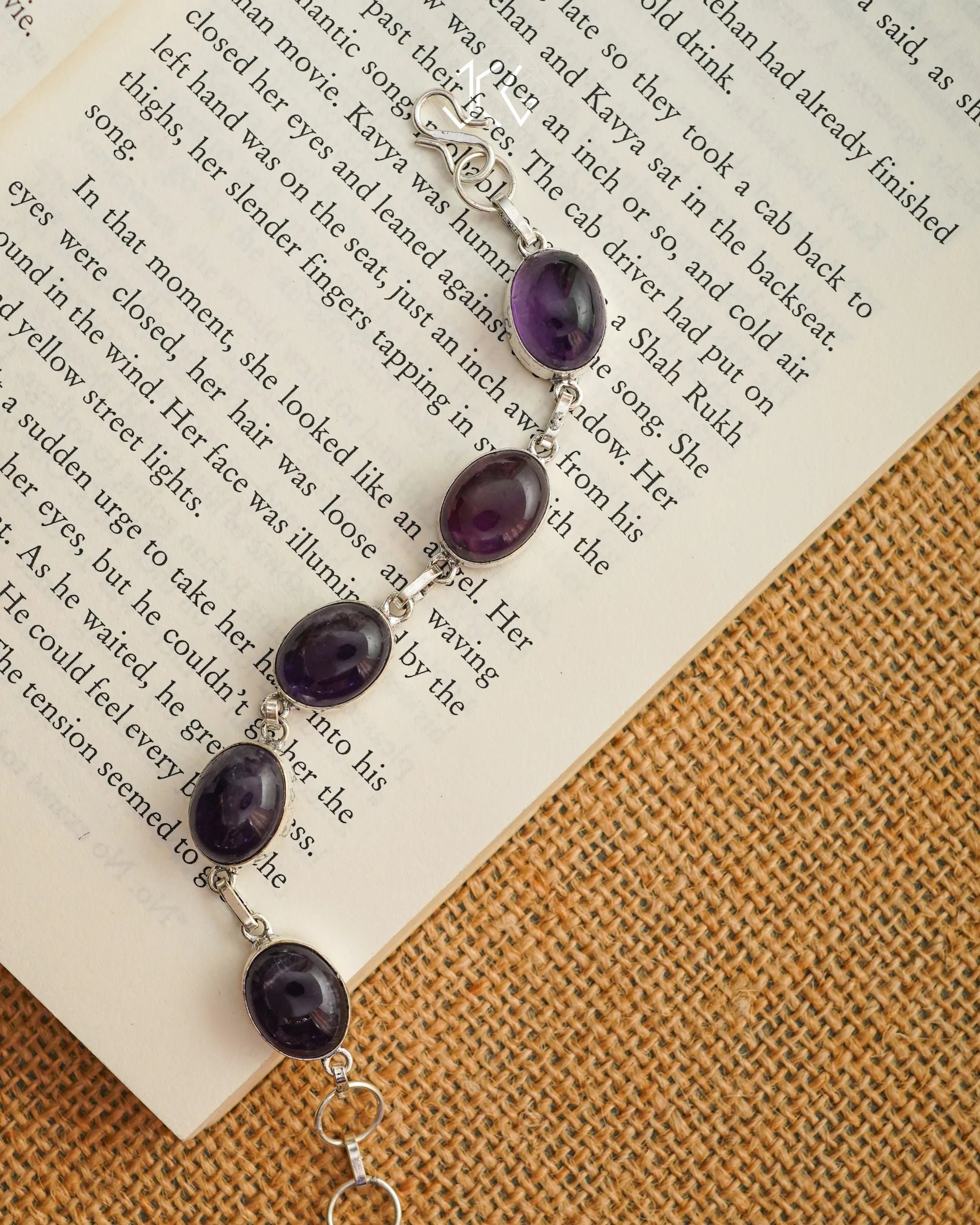 Amethyst Chain Bracelet Jaipur Crystal Gems